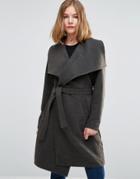 Jdy Longline Belted Trench - Dgm
