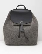Mango Felt Backpack - Gray