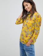 Oasis Ditsy Daisy Print Top - Yellow