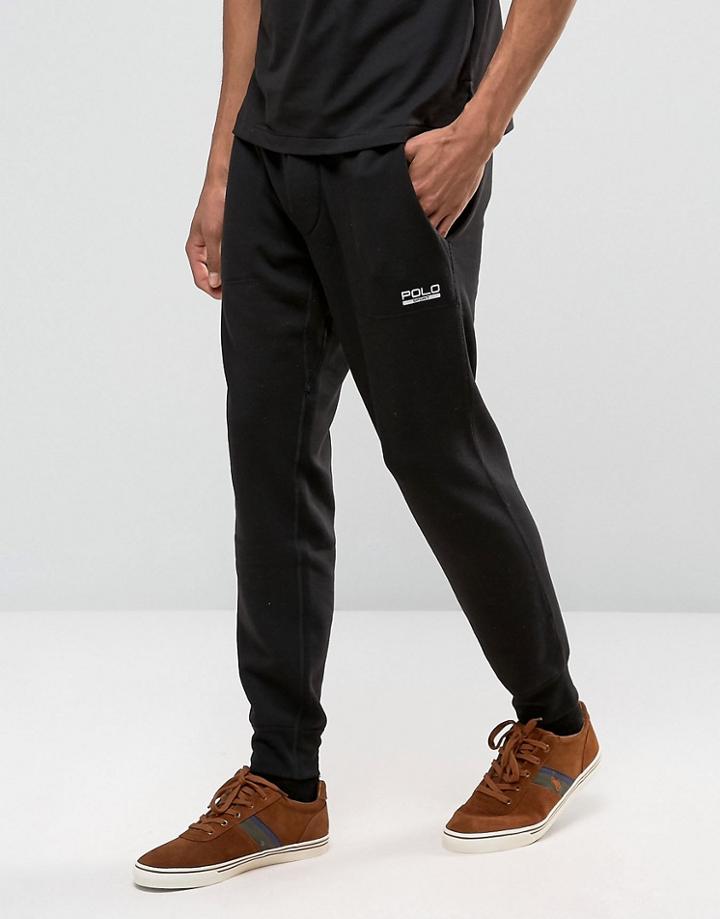 Polo Sport Regular Fit Logo Cuffed Jogger In Black - Black