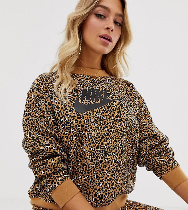 Nike Leopard Print Sweatshirt