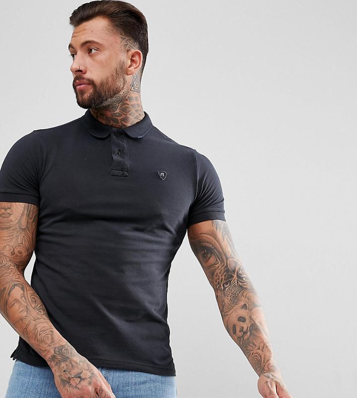 Replay Black Logo Polo Shirt - Black