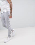 Asos Skinny Jogger In Nep Fabric With Leg Print - Gray