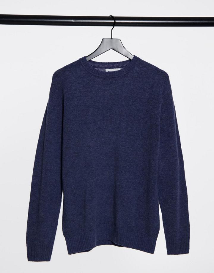 Weekday Richie Wool Sweater In Blue-blues