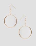 Nylon Double Hoop Earrings - Gold