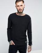 Only & Sons Ribbed Knitted Sweater - Navy