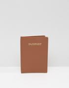 Asos Leather Passport Holder - Tan