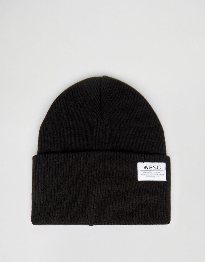 Wesc Puncho Knitted Beanie - Black