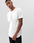 Only & Sons Longline Pocket T-shirt - White