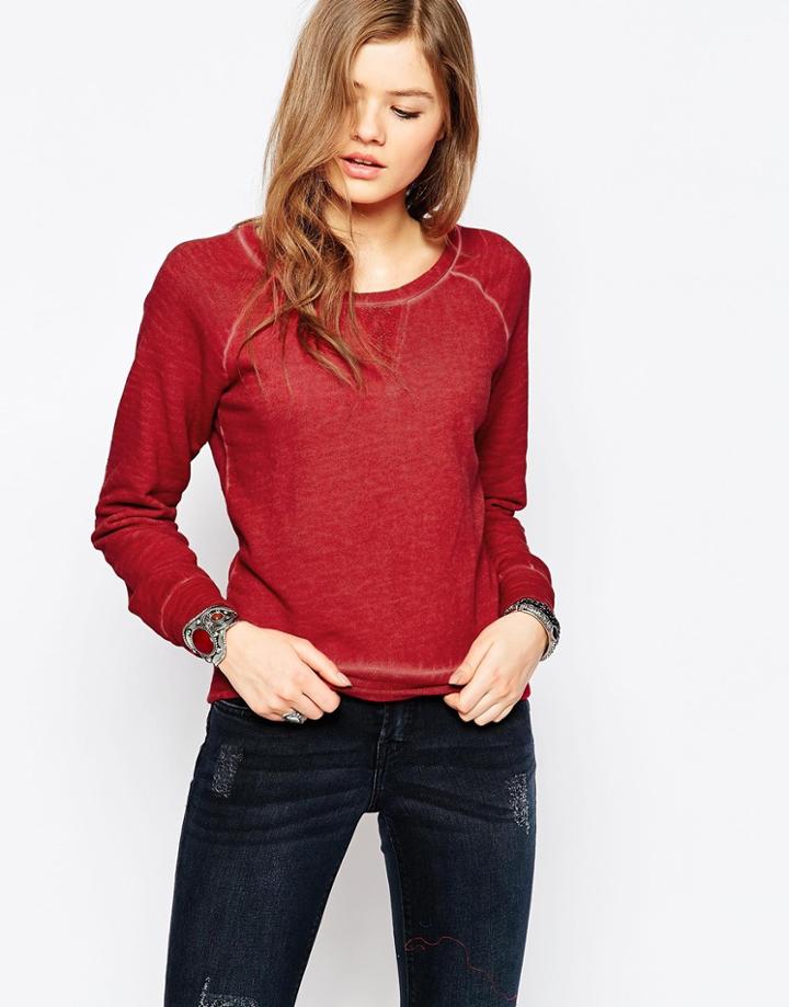 Blend She Oily Sweatshirt - Rio Red
