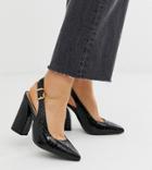 Raid Wide Fit Lauryn Black Heeled Shoes - Black