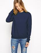 Asos Ultimate Easy Sweatshirt - Navy