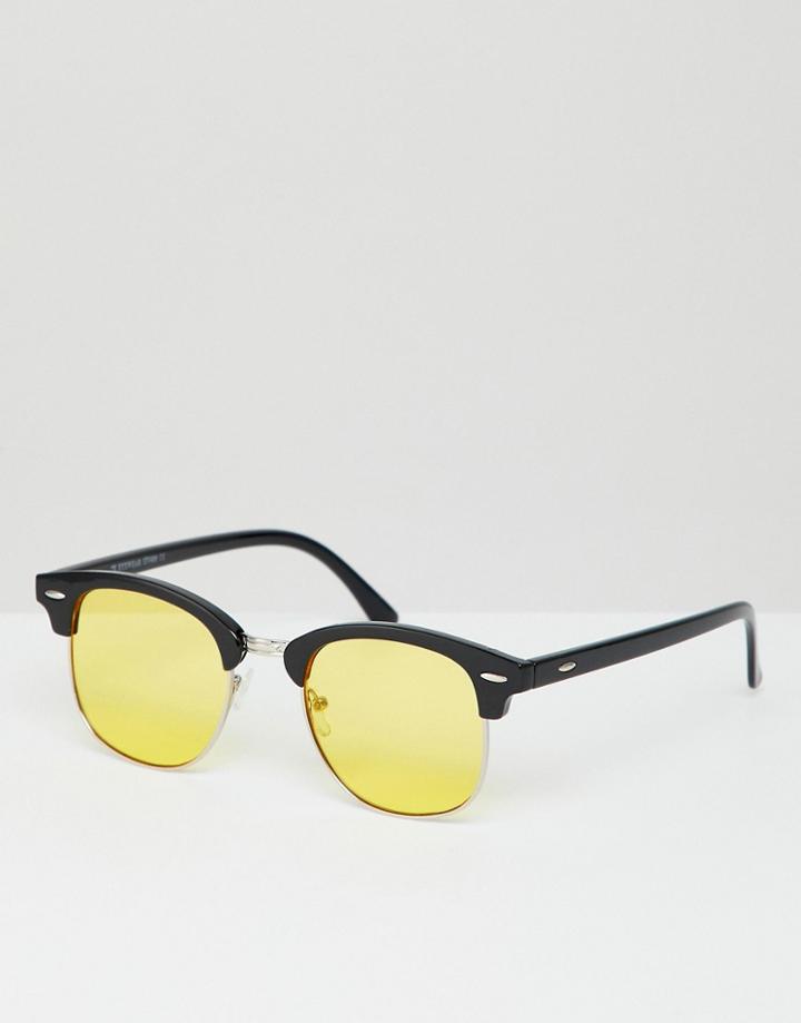 7x Sunglasses With Yellow Lense - Yellow