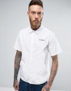 Edwin Pocket Bowling Shirt Short Sleeve - White