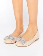 Faith Ackley Embellished Flat Shoes - Beige