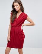 Y.a.s Amber Tulip Dress - Red