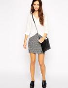 Esprit Textured Mini Skirt - Gray