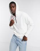 Levi's X Justin Timberlake Half Zip Hoodie In White