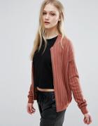 Adpt Fiesta Knit Bomber Cardi - Copper