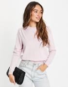 Only Pullover Sweater In Lilac Snow-purple