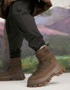 Asos Design Puffer Chelsea Boot On Chunky Sole With Lace Detail In Brown Nylon
