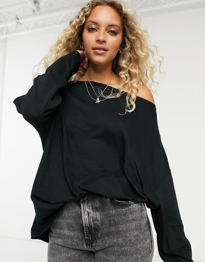 Allsaints Rita Long Sleeve T-shirt In Black