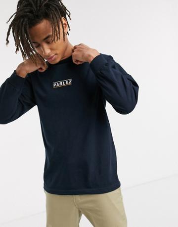 Parlez Sven Long Sleeved Top In Navy