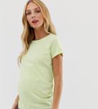 New Look Maternity Tee In Green - Green