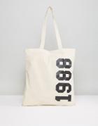 Reclaimed Vintage Tote Bag 1988 - Beige
