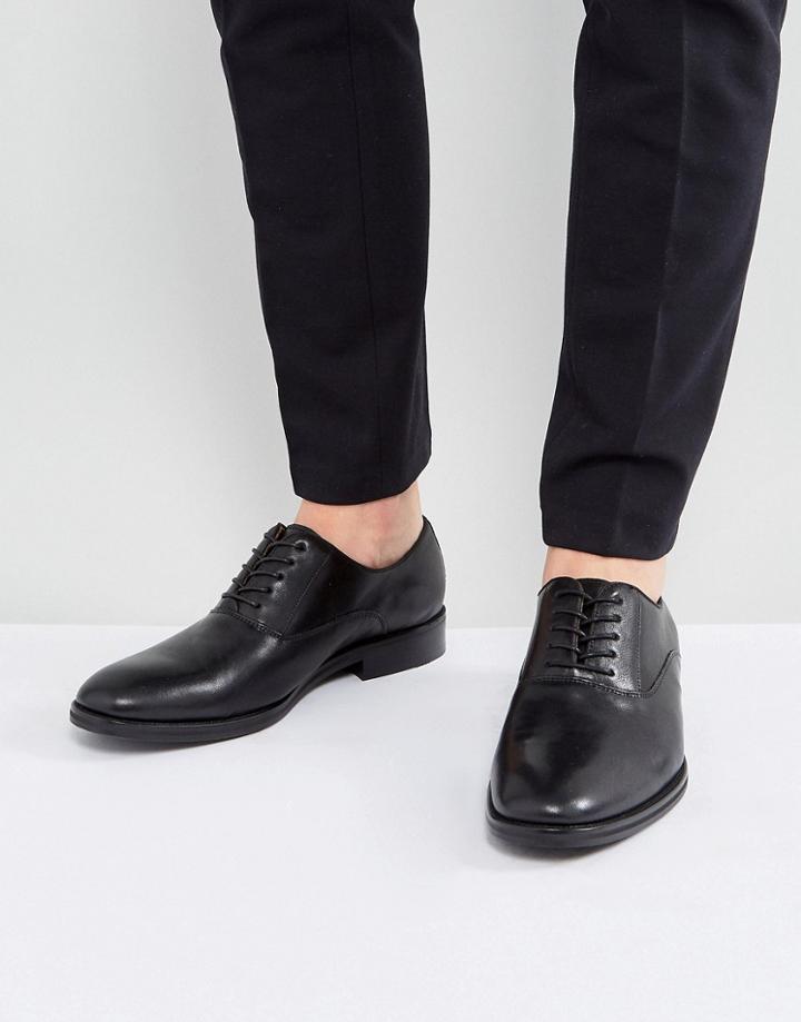 Aldo Eloie Oxford Leather Shoes In Black - Black