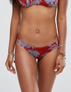 Rvca Floral Cheeky Bikini Bottom - Multi