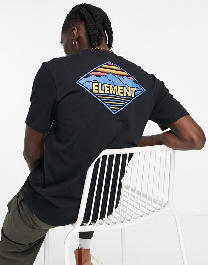 Element Valemont Back Print T-shirt In Black