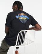Element Valemont Back Print T-shirt In Black