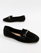 New Look Real Suede Loafer - Black