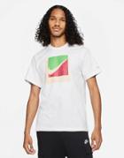 Nike Brandriff Swoosh Box Logo T-shirt In White