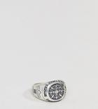 Serge Denimes Napoleon Ring In Solid Silver - Silver