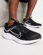 Nike Running Quest 5 Sneakers In Black And Gray