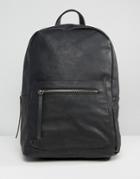 Pieces Savoy Minimal Backpack - Black