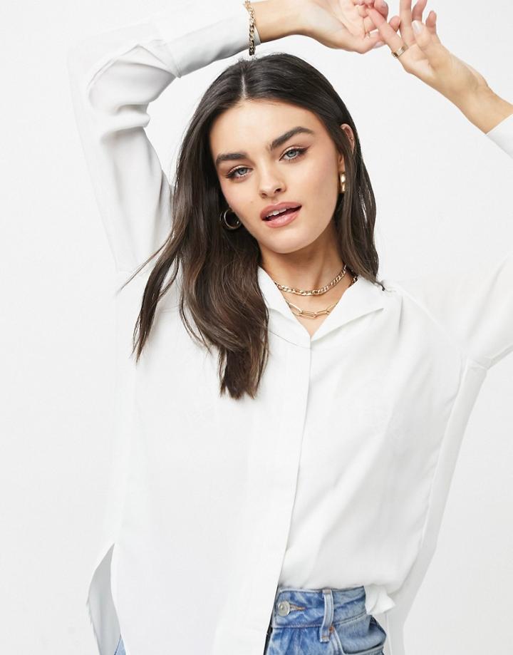Selected Dynella Shirt In Cream-white