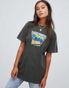 Ripndip Relaxed T-shirt With Retro Front Logo - Black