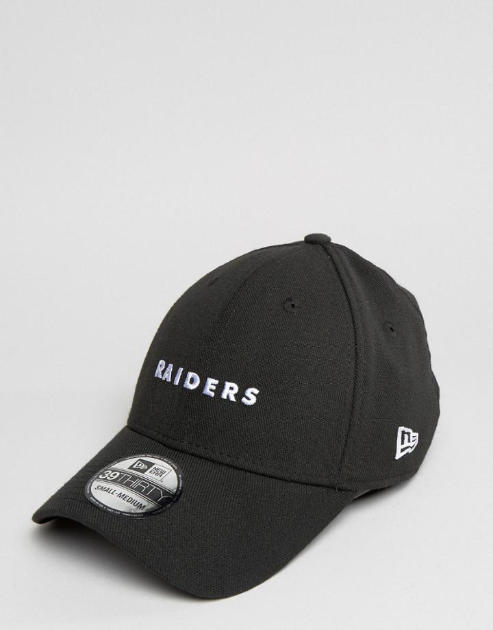 New Era 39thirty Cap Fitted Oakland Raiders - Black