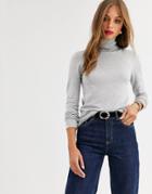 Stradivarius Basic Turtleneck In Gray