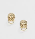 Monki Lion Stud Earrings In Gold - Gold