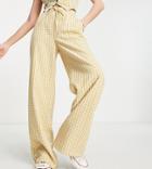 Reclaimed Vintage Inspired Pull On Pants In Gingham-multi