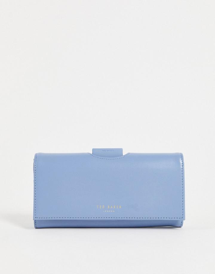 Ted Baker Seldaa Foldover Wallet In Blue