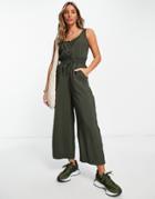 Whistles Quinn Casual Sleeveless Jumpsuit In Green