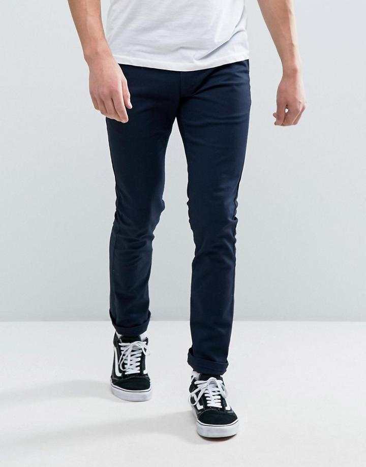 Brixton Grain Chinos In Slim Fit - Navy