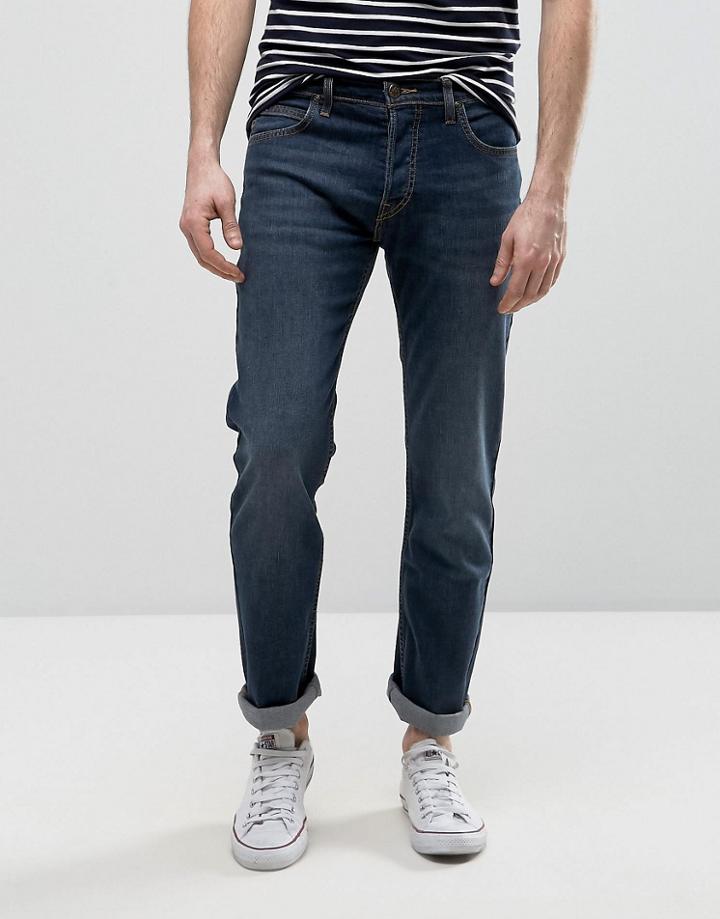 Lee Powell Low Slim Fit Jeans In Wave Signal - Blue