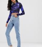 Collusion Tall X005 Straight Leg Jeans In Vintage Wash - Blue