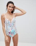 Seafolly Floral Print Swimsuit - Multi